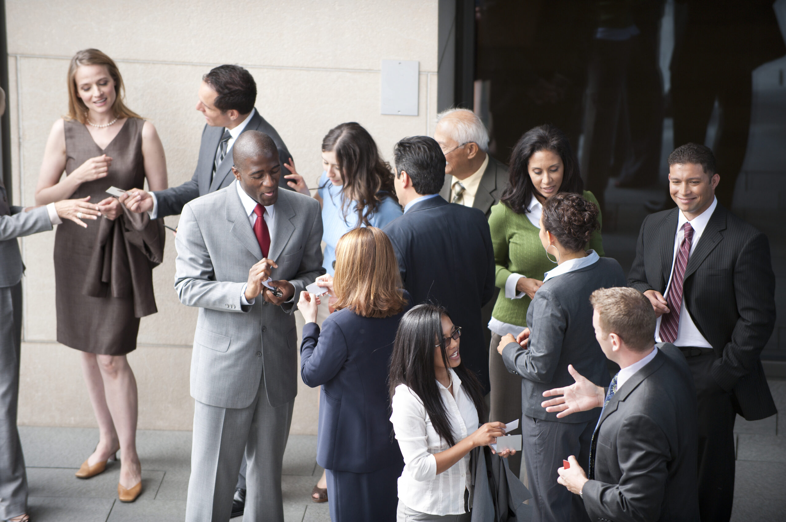 People gathered at an event