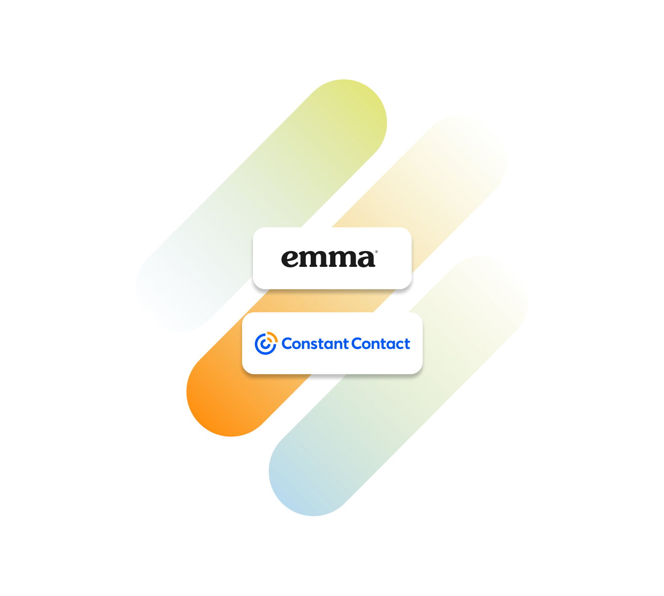 Emma logo and Constant Contact logos.